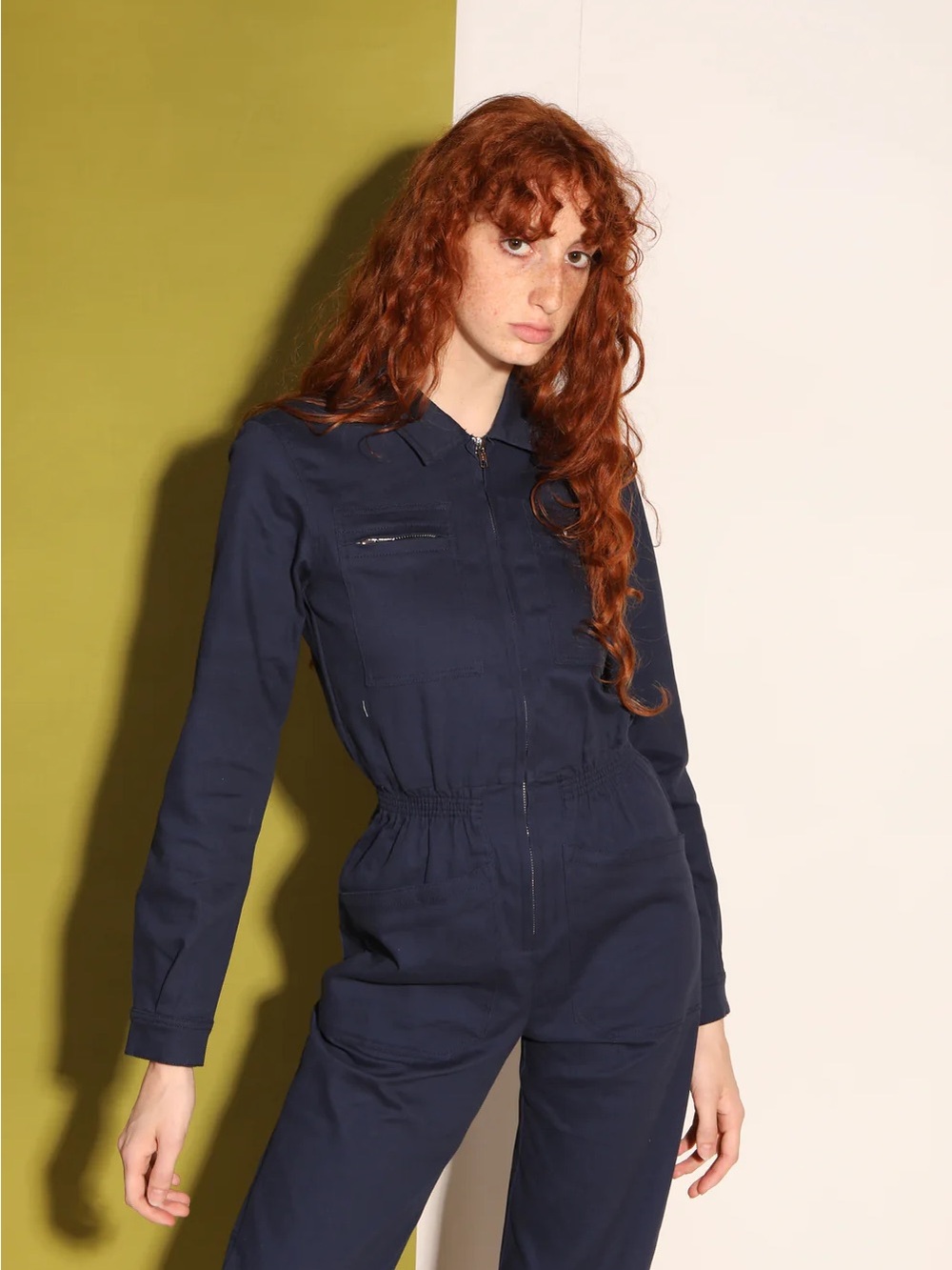 NWT L.F. Markey Danny Stretch Canvas Boilersuit in Navy, US Size 4